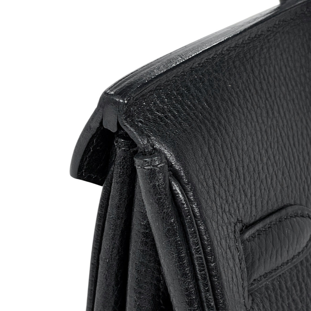 エルメス バーキン 35 手提げ ハンドバッグ アルデンヌ ブラック □C レディース 【中古】brbag