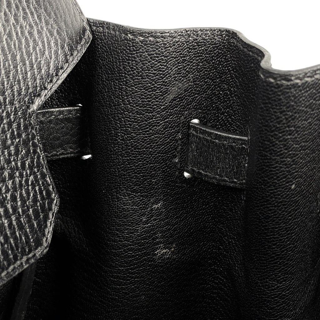 エルメス バーキン 35 手提げ ハンドバッグ アルデンヌ ブラック □C レディース 【中古】brbag