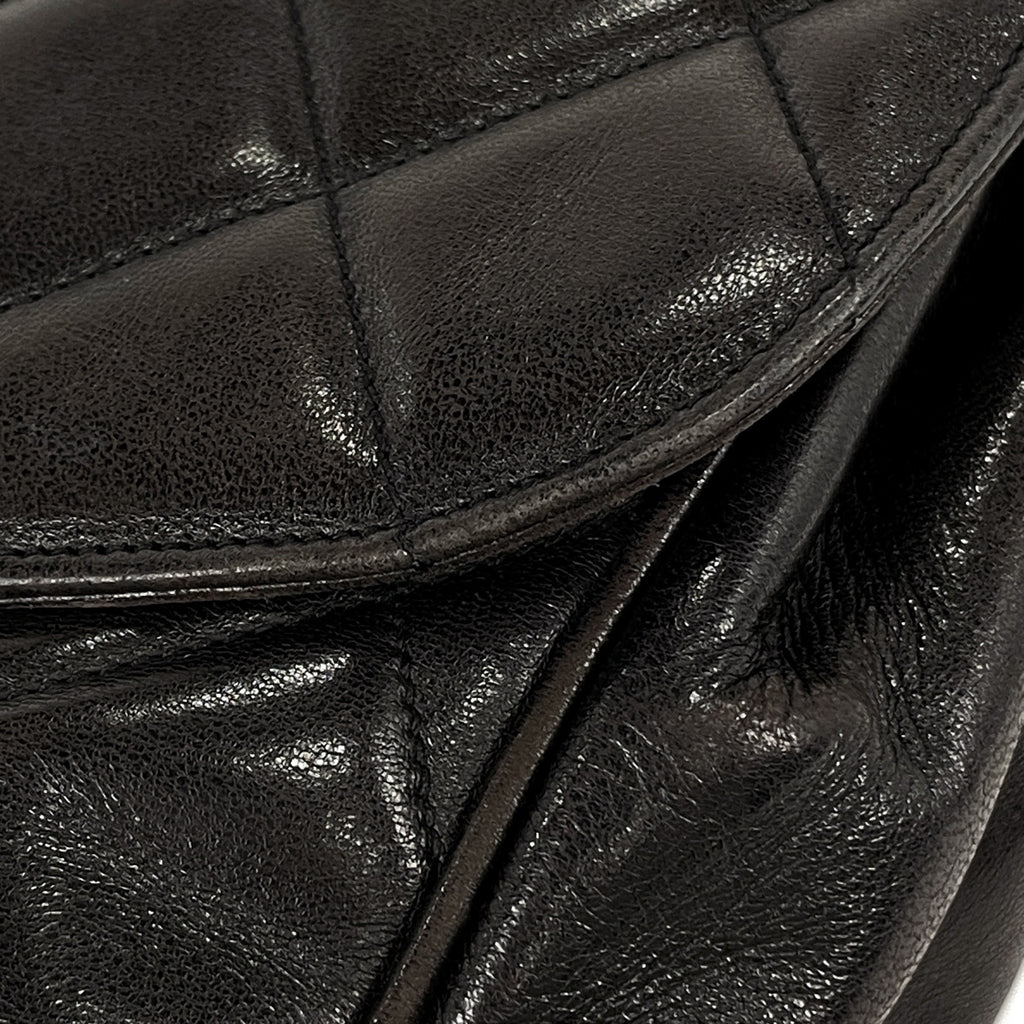 シャネル ココマーク ショルダーバッグ 斜め掛け ショルダーバッグ レザー ブラック レディース 【中古】 brbag