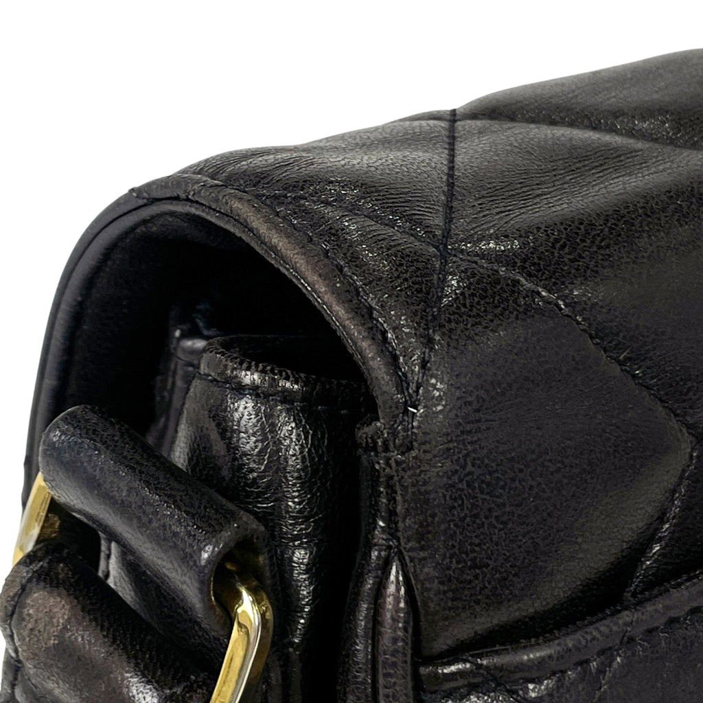 シャネル ココマーク ショルダーバッグ 斜め掛け ショルダーバッグ レザー ブラック レディース 【中古】 brbag