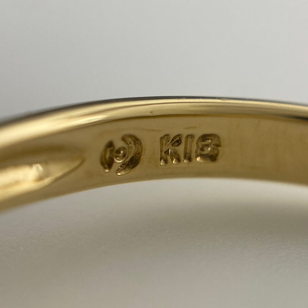 タサキ メレダイヤ デザインリング YG イエローゴールド 指輪 リング 10.5号 K18 ダイヤモンド レディース 【中古】brjwl