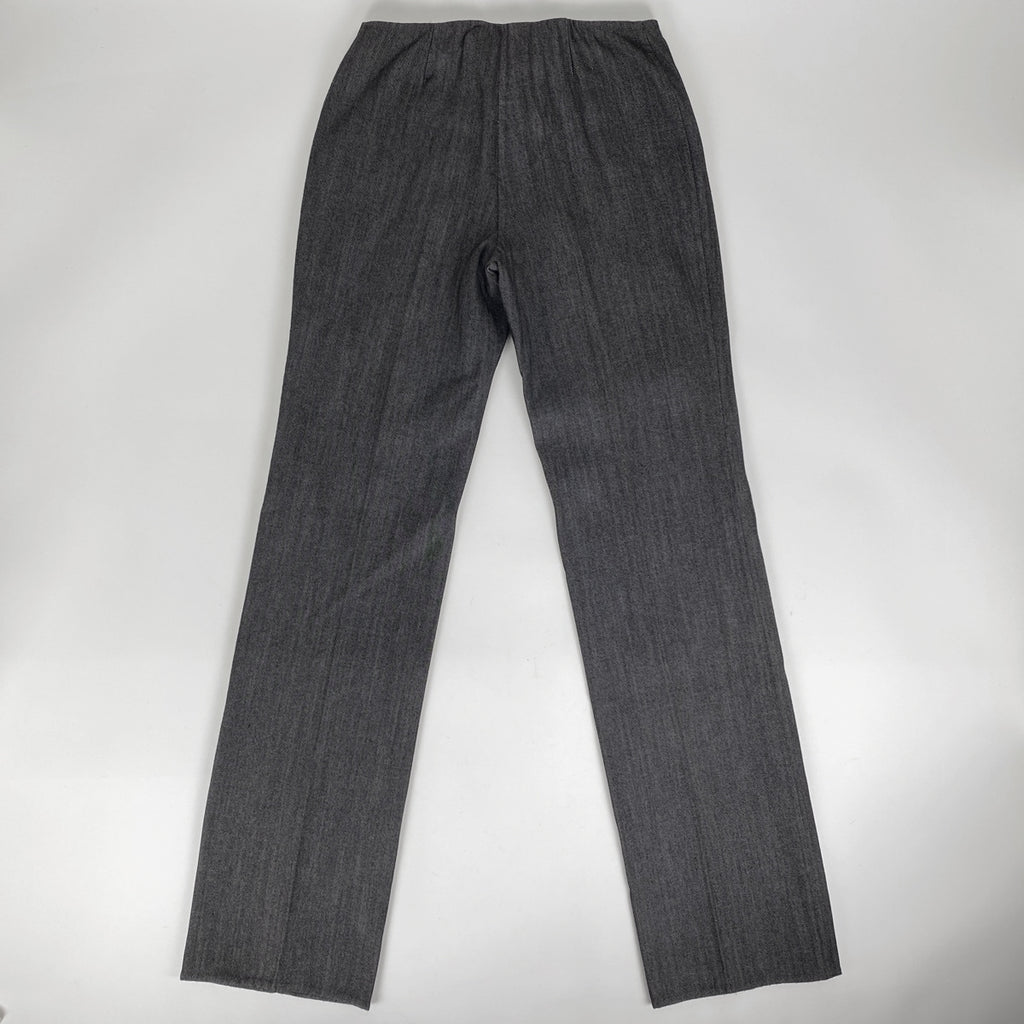 【最終値引き】 セリーヌ ダブルファスナー ストレートパンツ ボトムス パンツ 綿 毛 ブラック レディース 【中古】 brapp