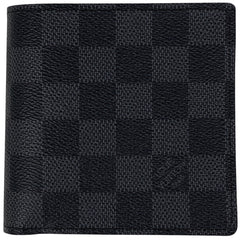 ルイ・ヴィトン ポルトフォイユ マルコ 札入れ 小銭入れ 二つ折り財布 ダミエグラフィット ブラック N62664 メンズ 【中古】 brbag