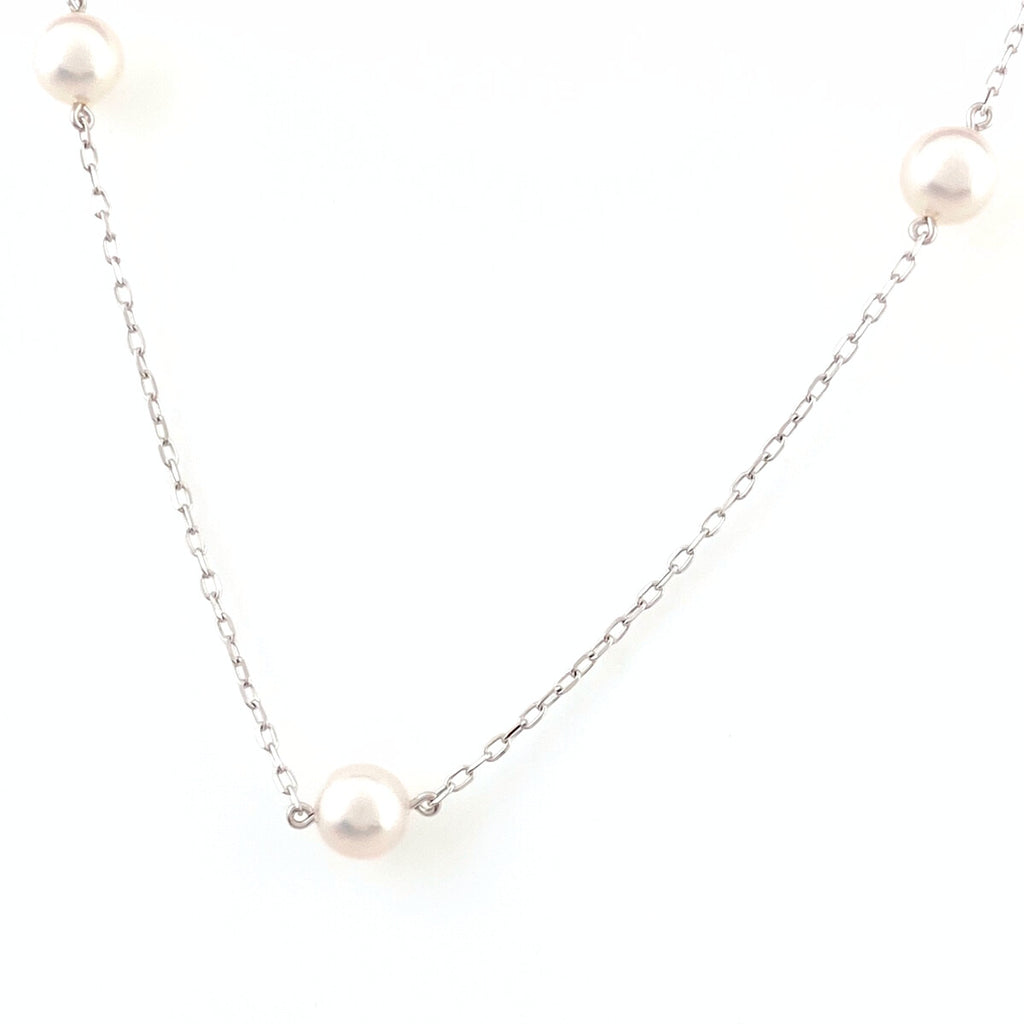 ミキモト パール デザインネックレス 真珠 ネックレス K18 パール レディース 【中古】brjwl