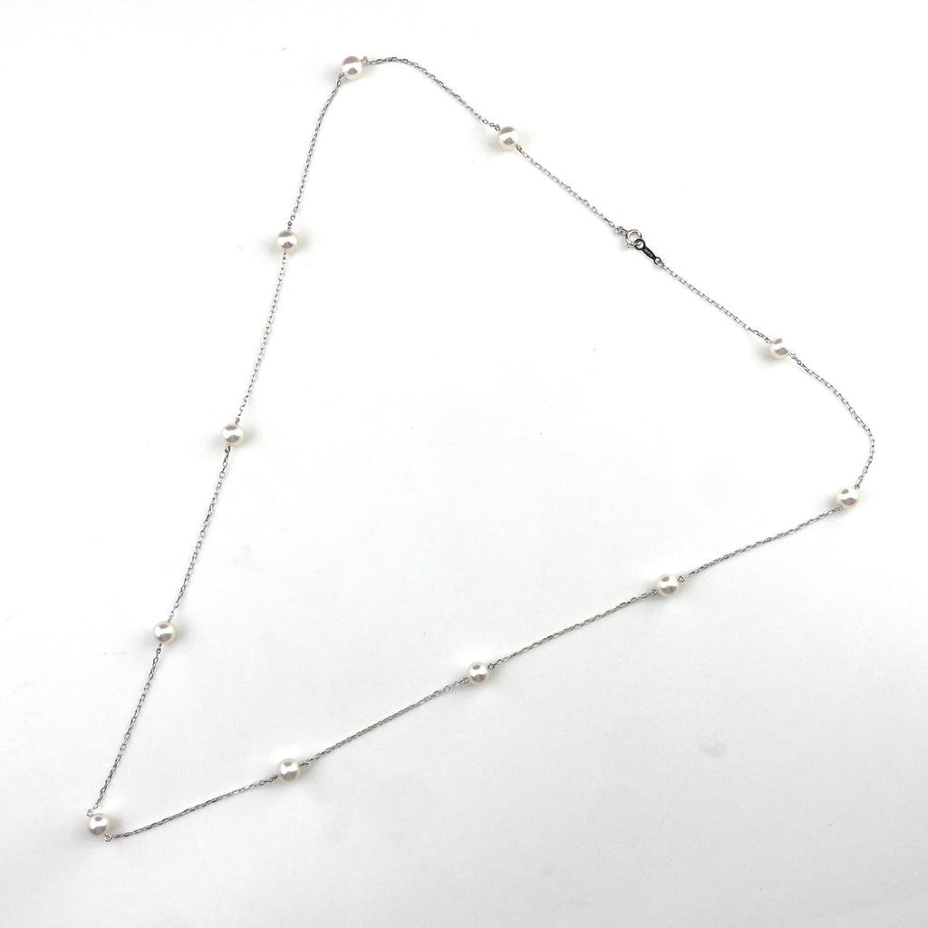 ミキモト パール デザインネックレス 真珠 ネックレス K18 パール レディース 【中古】brjwl