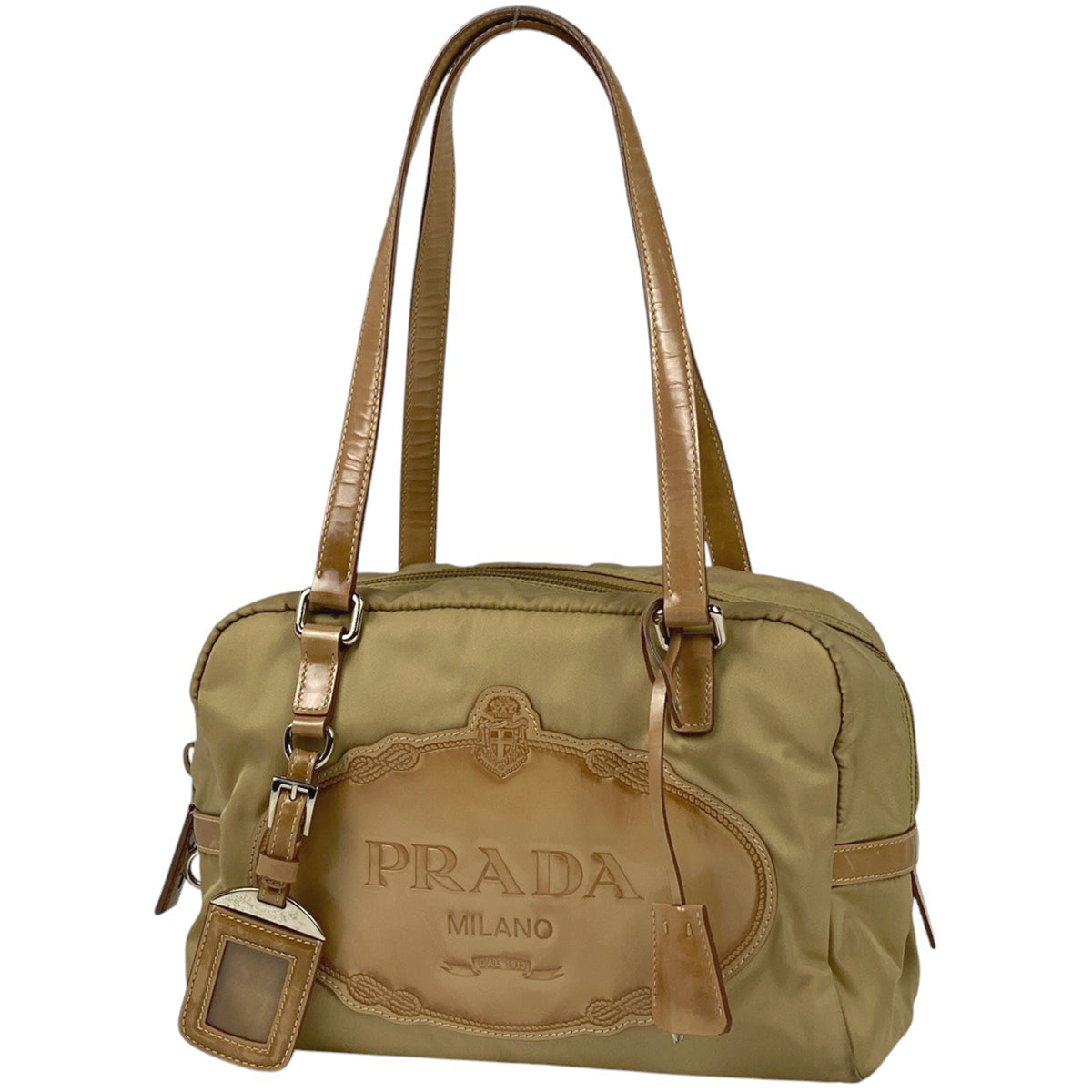 バイセル公式】プラダ ロゴ ハンドバッグ ミニボストン