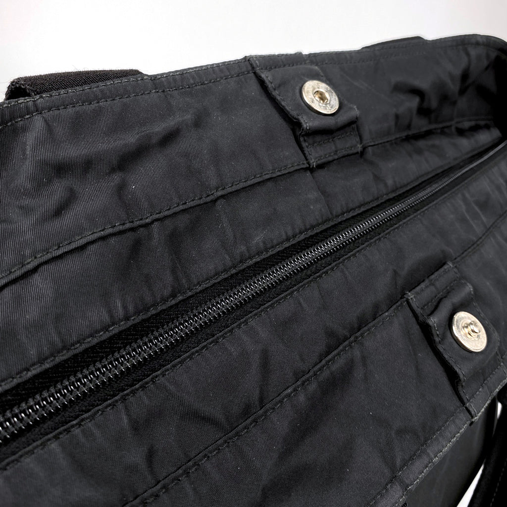 プラダ ロゴプレート ハンドバッグ 2WAY ショルダーバッグ トートバッグ ハンドバッグ ナイロン ネロ(ブラック) レディース 【中古】brbag