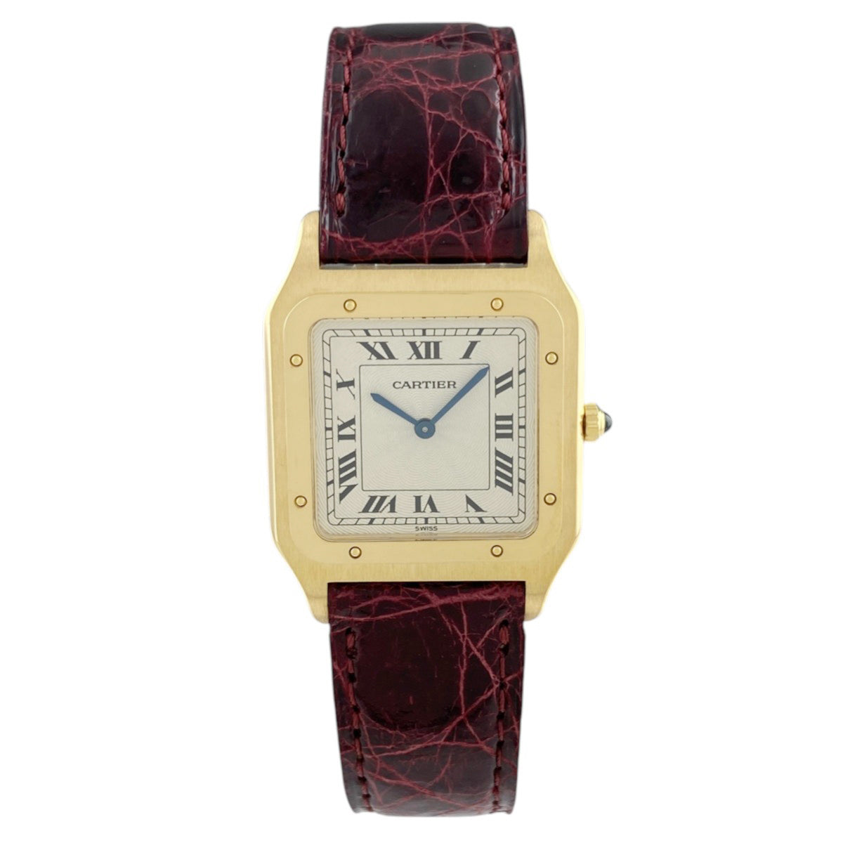 【れーさん専用】 Cartier サントスデュモンLM 　国際保証書付 カルティエ/サントスデュモンLM/PARISホワイトローマンダイヤル