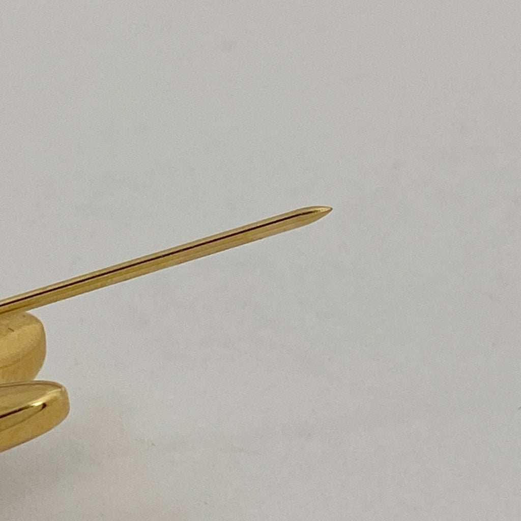 【最終値引き】 スワロフスキー ハチモチーフ ブローチ 蜂 ブローチ クリスタル GP シルバー ゴールド レディース 【中古】 bracc