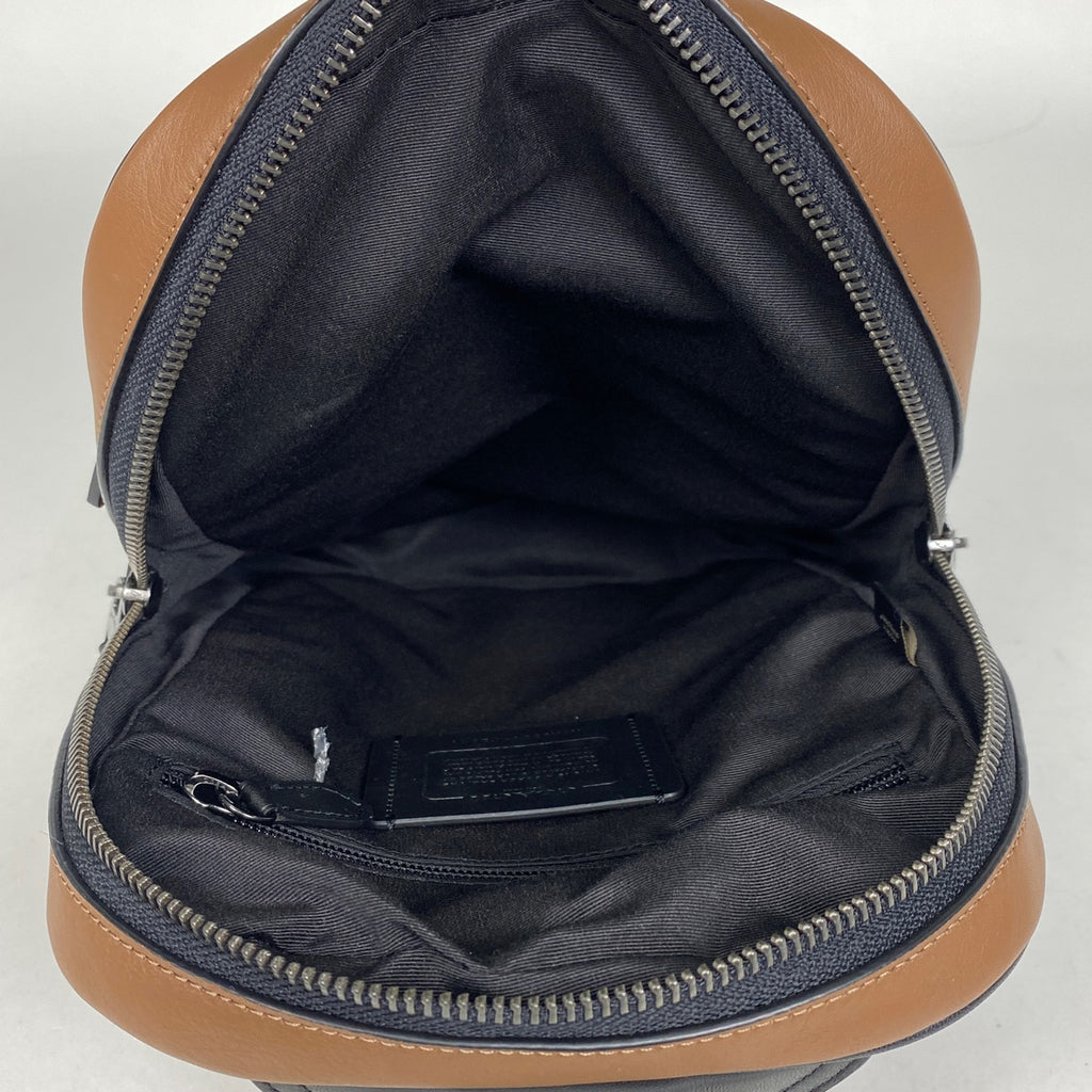 コーチ グラハム パック ショルダーバッグ ボディバッグ レザー ブラウン ブラック C2931 メンズ 【中古】brbag