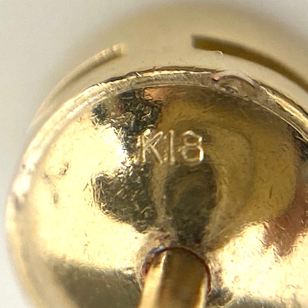 メレダイヤ デザインピアス YG イエローゴールド ピアス K18 ダイヤモンド レディース 【中古】nbjwl