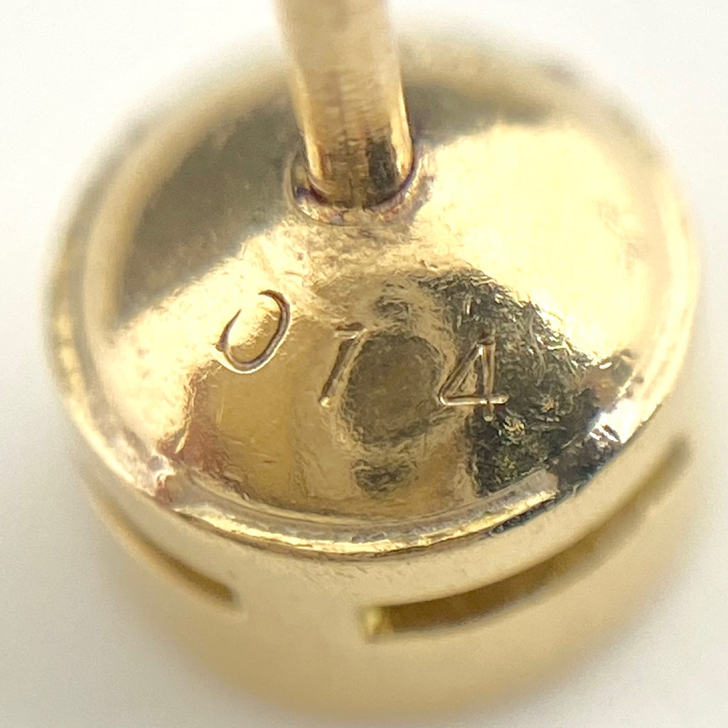 メレダイヤ デザインピアス YG イエローゴールド ピアス K18 ダイヤモンド レディース 【中古】nbjwl