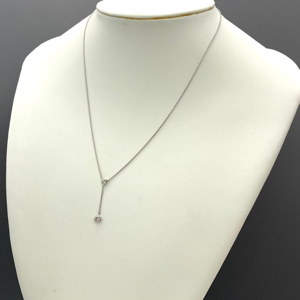 ヴァンドーム青山 メレダイヤ デザインネックレス プラチナ ペンダント ネックレス Pt900 Pt850 ダイヤモンド レディース 【中古】brjwl