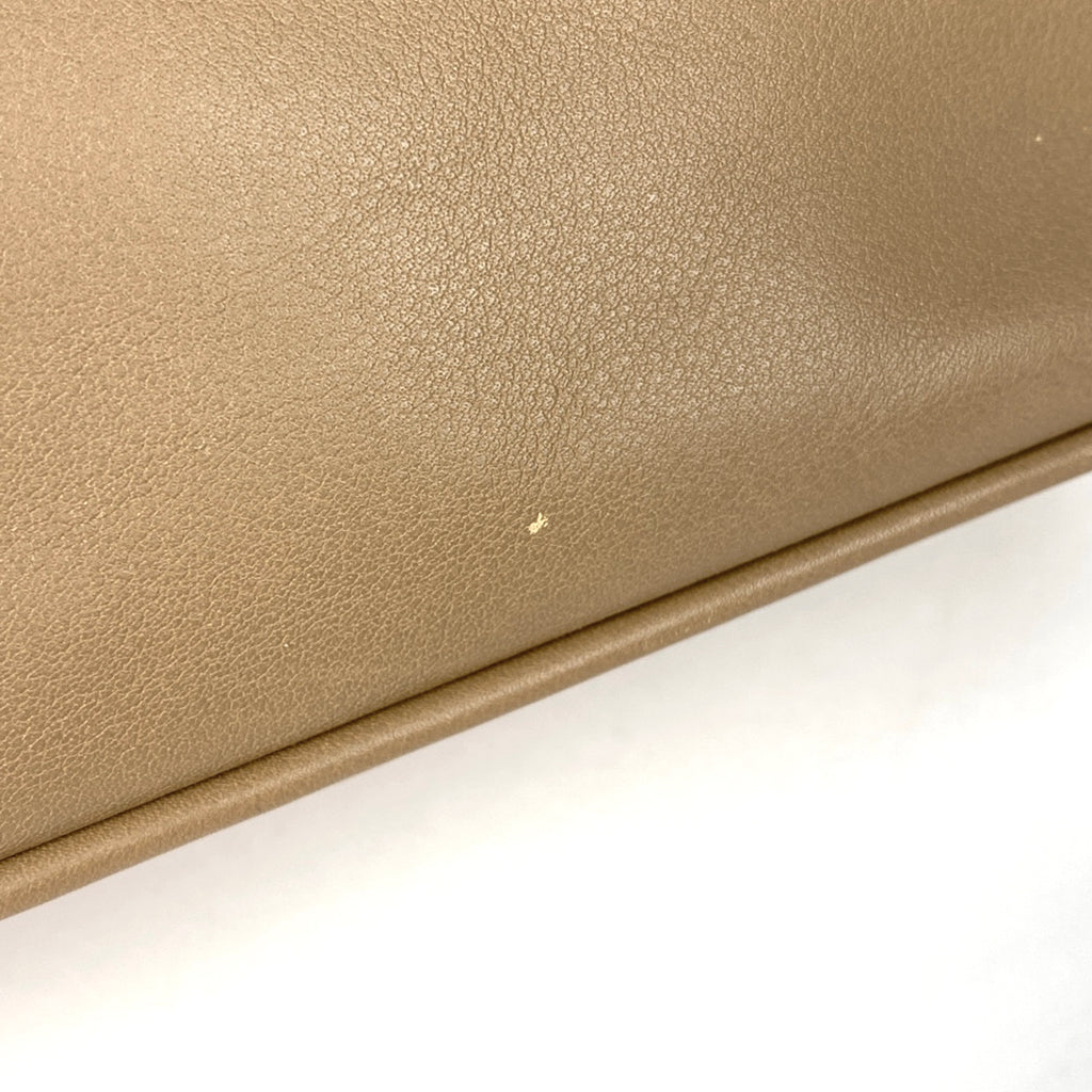 プラダ ロゴ ハンドバッグ ショルダーバッグ ハンドバッグ レザー ベージュ レディース 【中古】brbag