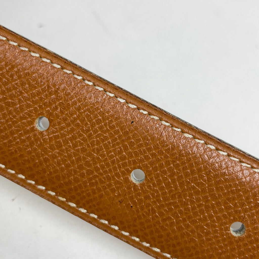 エルメス ホースバックル ベルト □B刻印 レザー ブラウン レディース 【中古】brbag