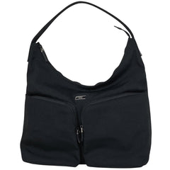 グッチ ロゴ ショルダーバッグ 肩掛け ワンショルダー ショルダーバッグ ナイロン ブラック 3380 レディース 【中古】 brbag