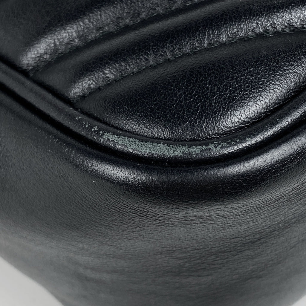 グッチ GGマーモント ショルダーバッグ 斜め掛け ショルダーバッグ レザー ブラック 523365 レディース 【中古】 brbag