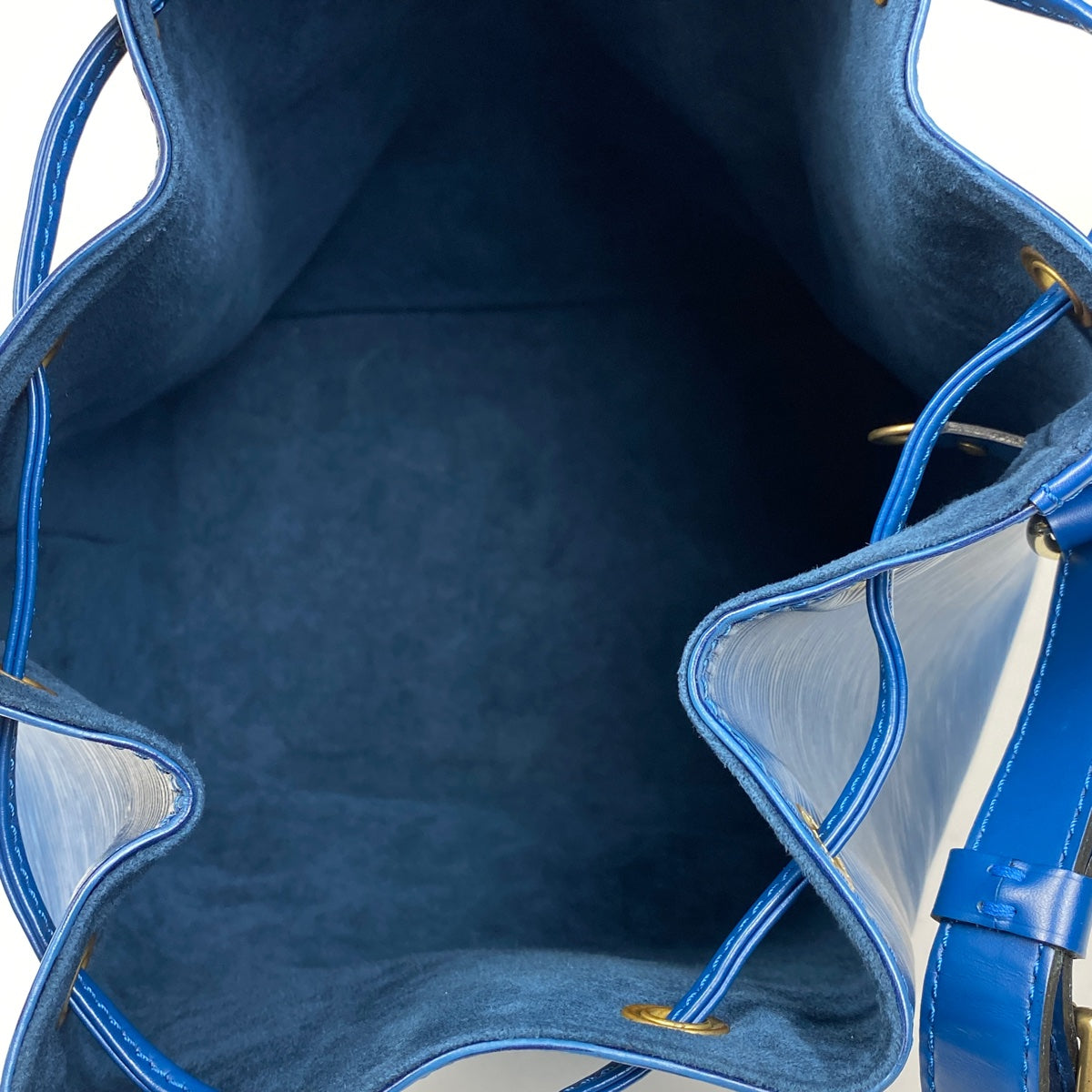 ルイヴィトン M44005 エピ ノエ ワンショルダー バッグ 巾着ブルー青