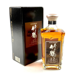 【東京都内限定お届け】 ニッカ NIKKA 竹鶴 12年 ピュアモルト 角瓶 茶ラベル 660ml 国産ウイスキー 【古酒】liqbb