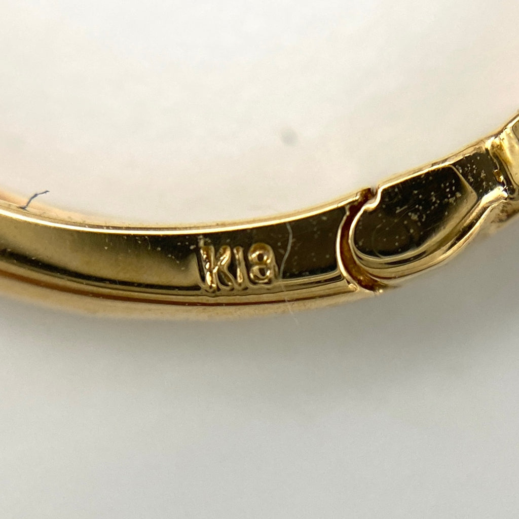 メレダイヤ デザインピアス YG イエローゴールド ピアス K18 ダイヤモンド レディース 【中古】nbjwl