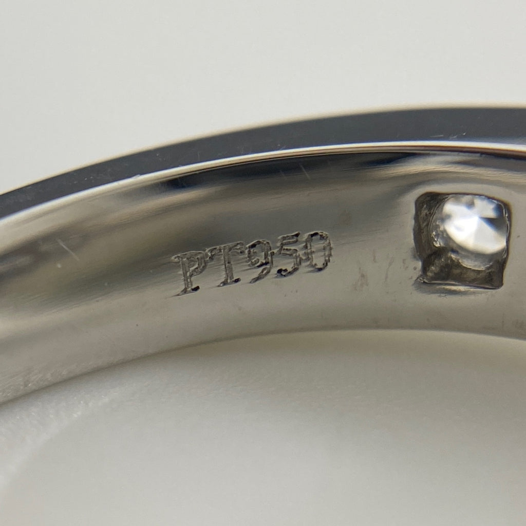 ティファニー Vバンド リング プラチナ 指輪 メレダイヤ リング 7号 Pt950 ダイヤモンド レディース 【中古】brjwl
