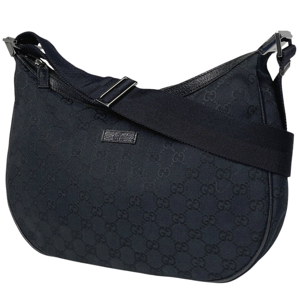 グッチ GG柄 ショルダーバッグ 斜め掛け ショルダーバッグ GGキャンバス ブラック 122790 レディース 【中古】 brbag