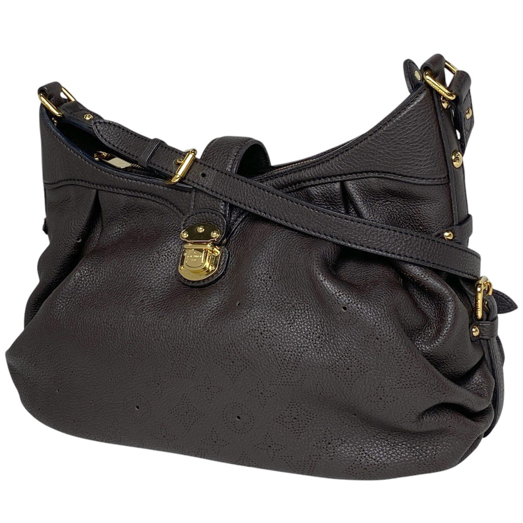 ルイ・ヴィトン XS パンチング ショルダーバッグ モノグラムマヒナ ショコラ M95972 レディース 【中古】 brbag