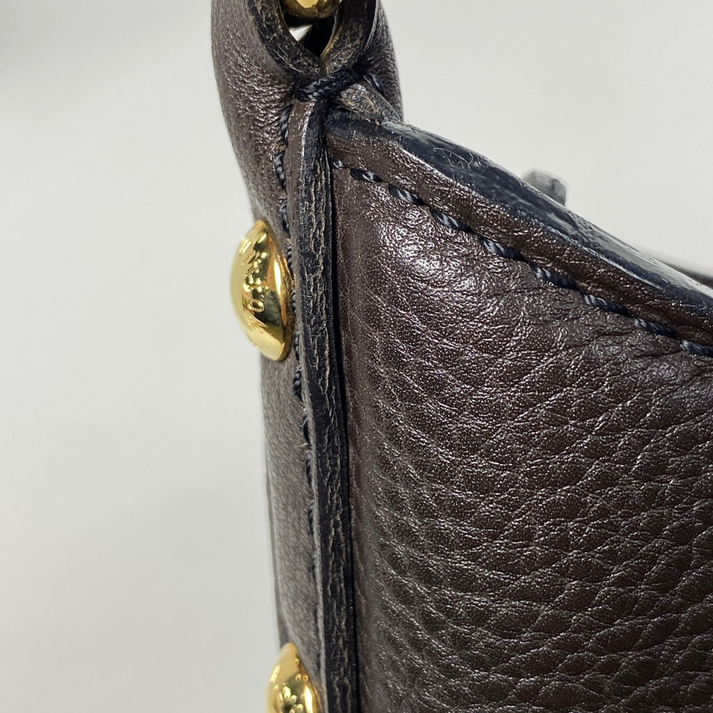 ルイ・ヴィトン XS パンチング ショルダーバッグ モノグラムマヒナ ショコラ M95972 レディース 【中古】 brbag