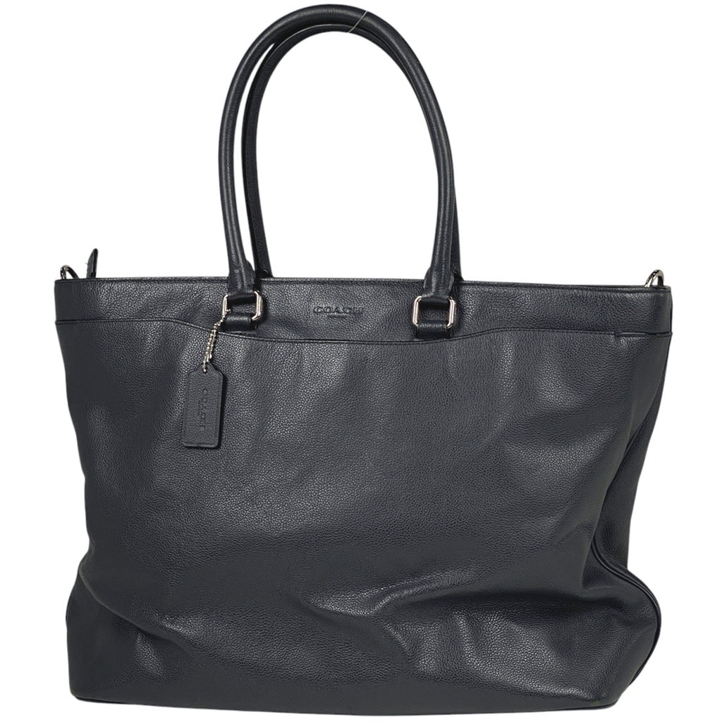 コーチ ベケット トートバッグ ロゴ 2WAY ショルダーバッグ トートバッグ レザー ネイビー F68944 メンズ 【中古】 brbag