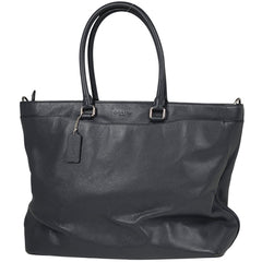 コーチ ベケット トートバッグ ロゴ 2WAY ショルダーバッグ トートバッグ レザー ネイビー F68944 メンズ 【中古】 brbag