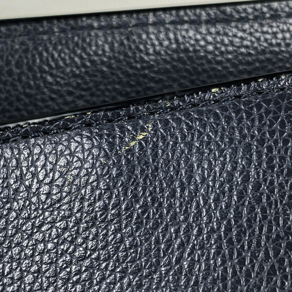 コーチ ベケット トートバッグ ロゴ 2WAY ショルダーバッグ トートバッグ レザー ネイビー F68944 メンズ 【中古】 brbag