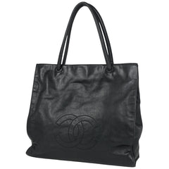 シャネル ココマーク トートバッグ ショルダーバッグ トートバッグ レザー ブラック レディース 【中古】 brbag