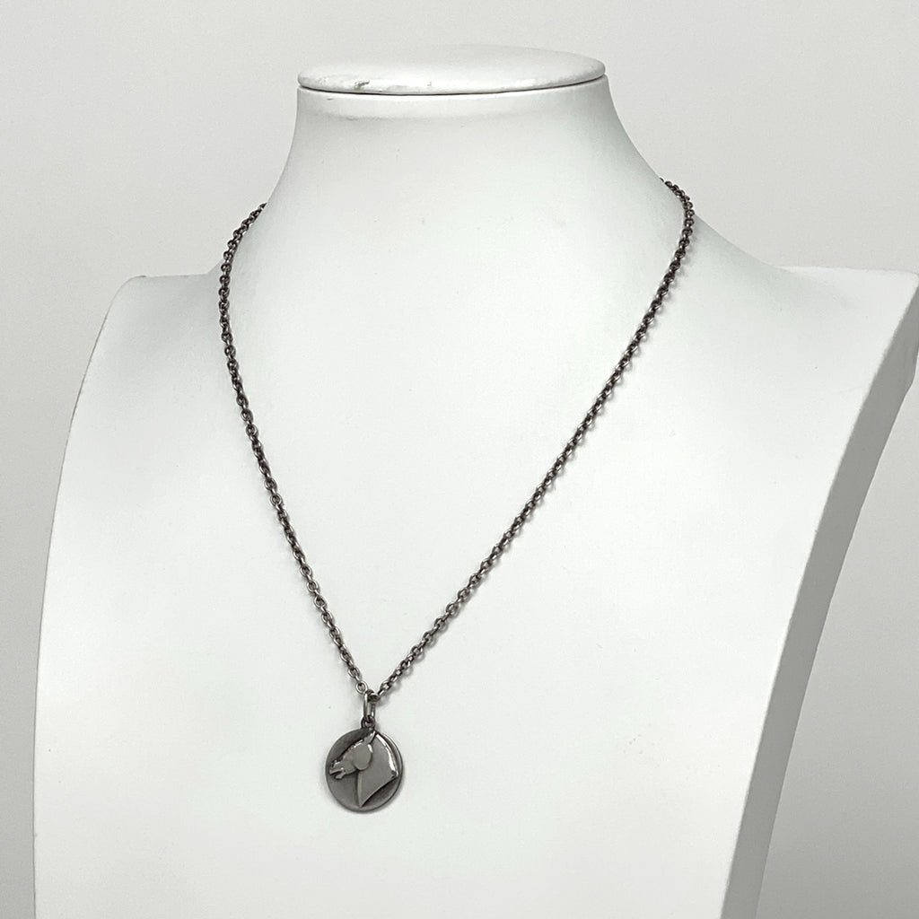 ジョージジェンセン ホースモチーフ ラウンド ネックレス 馬  ネックレス シルバー925 シルバー レディース 【中古】 
 ラッピング可