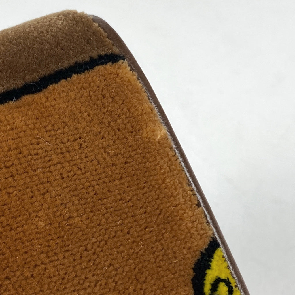 【最終値引き】 プラダ ロゴ 長財布 ベロア チェーン 長財布 ベルベット ブラウン マルチカラー 1MH019 レディース 【中古】 brbag