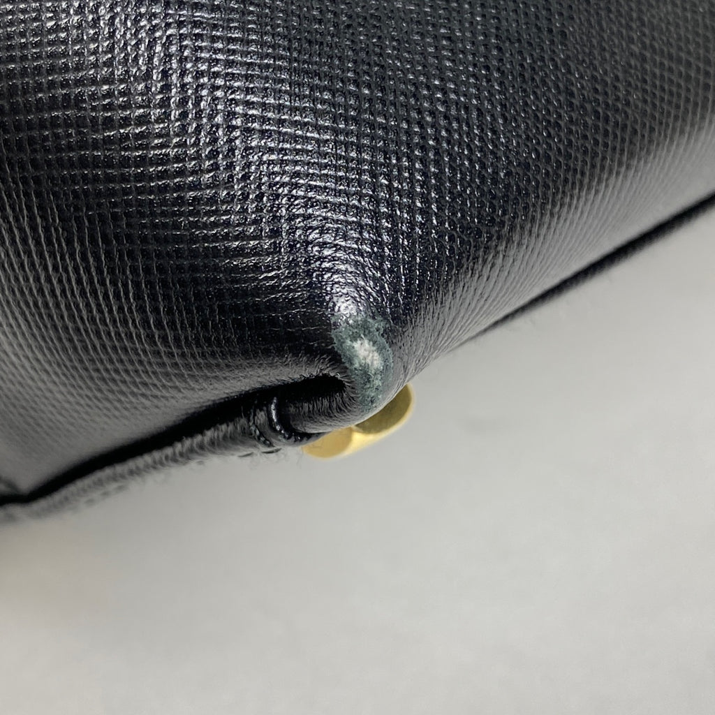 【在庫一掃】 サルヴァトーレフェラガモ ガンチーニ ハンドバッグ 手提げ 2wayバッグ レザー ブラック レディース 【中古】 brbag