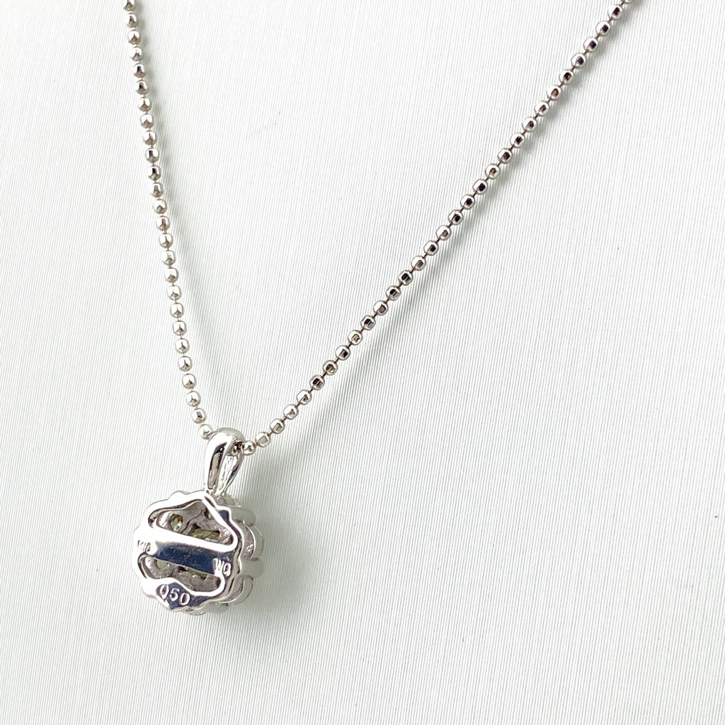 メレダイヤ デザインネックレス WG ホワイトゴールド ペンダント ネックレス K18 WG 750 レディース 【中古】nbjwl