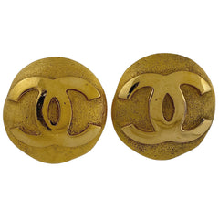 シャネル ココマーク ラウンド イヤリング CCマーク イヤリング GP ゴールド レディース 【中古】 bracc
