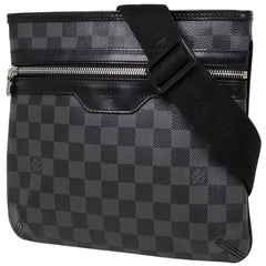 ルイ・ヴィトン トマス 斜め掛け ショルダーバッグ ダミエグラフィット ブラック N58028 メンズ 【中古】brbag