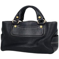 セリーヌ ブギーバッグ ブラゾン ロゴ ハンドバッグ レザー ブラック レディース 【中古】 brbag
