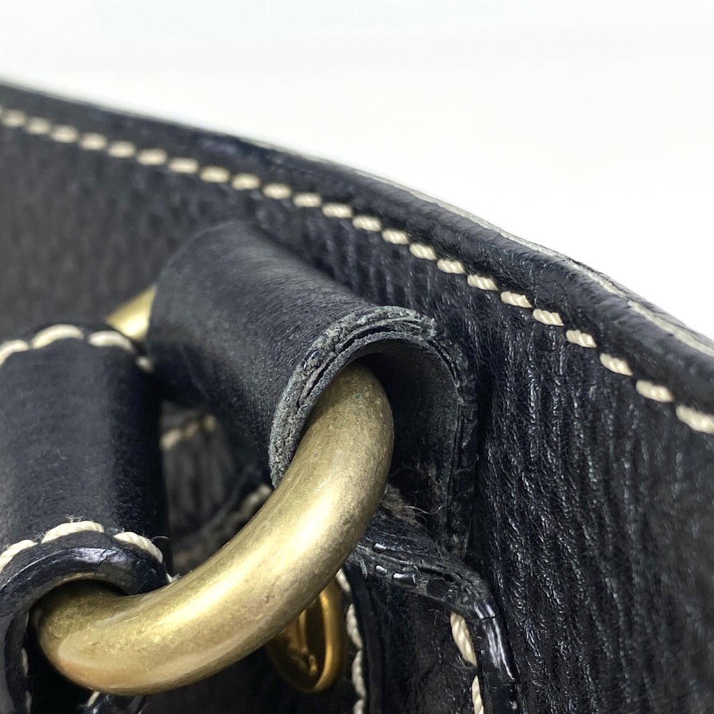 セリーヌ ブギーバッグ ブラゾン ロゴ ハンドバッグ レザー ブラック レディース 【中古】 brbag