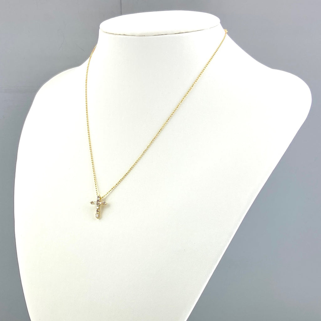 美品！可愛いふくら十字架形 k18金イエローゴールド ペンダント 美品！可愛いふくら十字架形 k18金イエローゴールド ペンダント