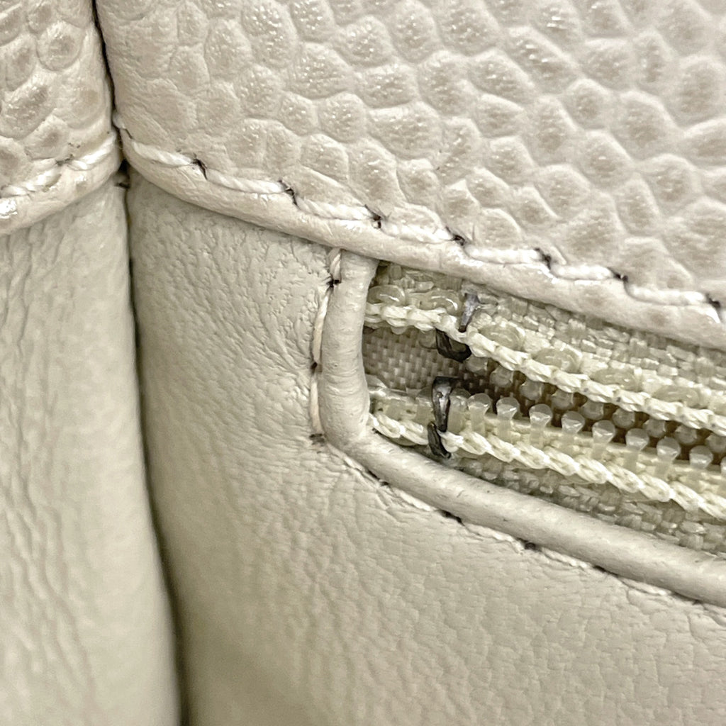 【在庫一掃】 シャネル ココマーク チェーン ハンドバッグ ミニ マトラッセ ハンドバッグ キャビアスキン ホワイト レディース 【中古】 brbag