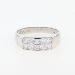 メレダイヤ デザインリング プラチナ 指輪 リング 10号 Pt900 ダイヤモンド レディース 【中古】nbjwl