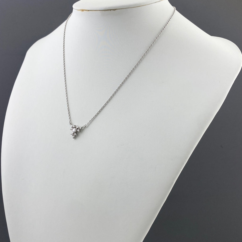 メレダイヤ デザインネックレス プラチナ ペンダント ネックレス Pt850 ダイヤモンド レディース 【中古】nbjwl