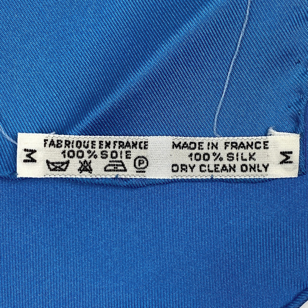 エルメス カレ 90 LIBERTE EGALITE FRATERNITE REPUBLIQUE FRANCAISE 1789 フランス革命を記念して スカーフ シルク ライトブルー マルチカラー レディース 【中古】 brbag