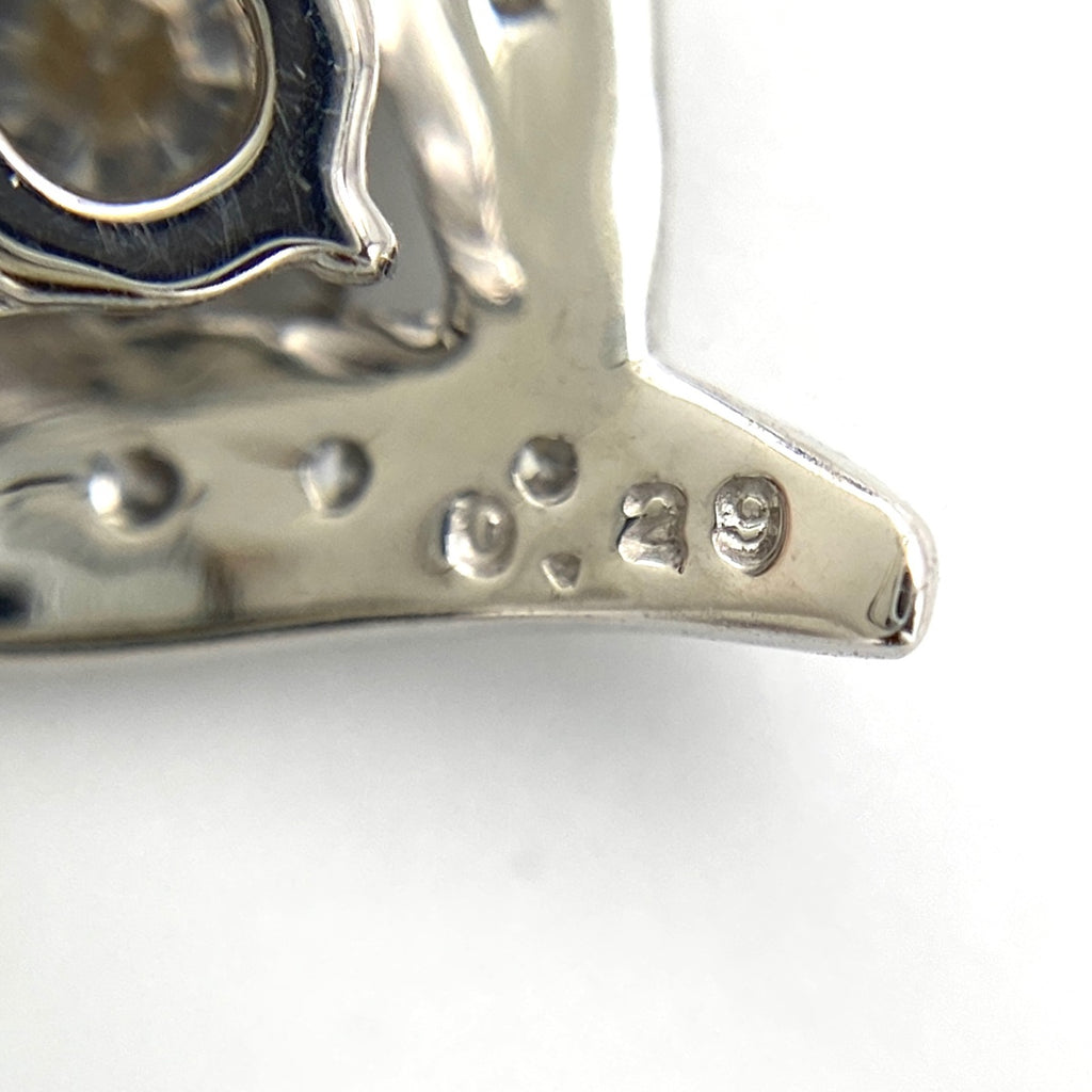 メレダイヤ デザインネックレス WG ホワイトゴールド ペンダント ネックレス K18 WG ダイヤモンド レディース 【中古】 nbjwl