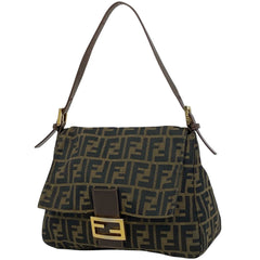 フェンディ ズッカ柄 ショルダーバッグ ワンショルダー ハンドバッグ マンマバケット ショルダーバッグ キャンバス ブラウン レディース 【中古】