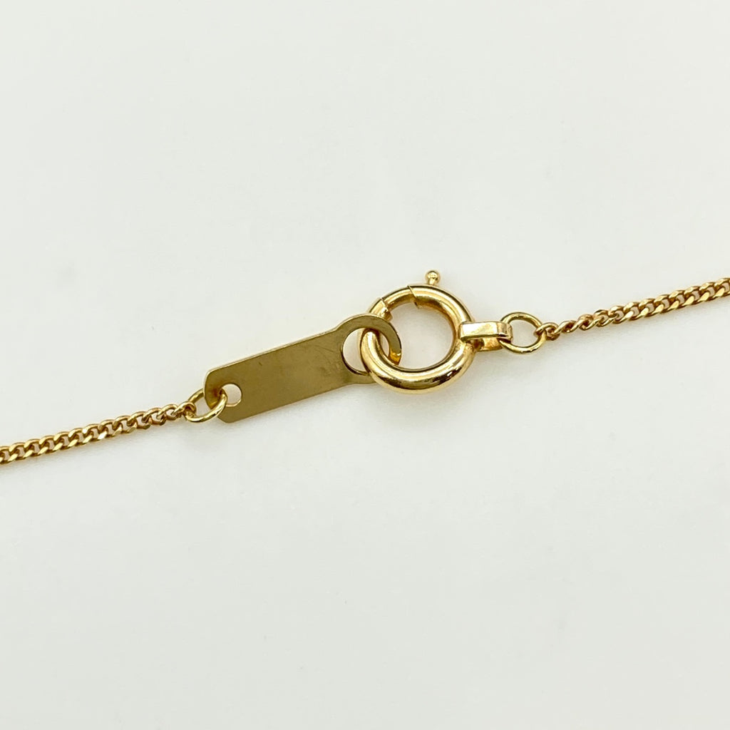 メレダイヤ デザインネックレス YG イエローゴールド ペンダント ネックレス K18 750 ダイヤモンド レディース 【中古】nbjwl