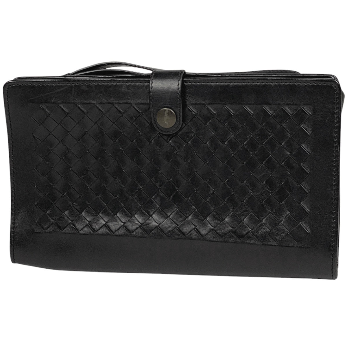 ◆【セール】ボッテガヴェネタ国内発■レザークラッチバッグ BOTTEGA VENETA (ボッテガ・ヴェネタ) イントレチャート レザー