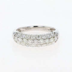 メレダイヤ デザインリング プラチナ 指輪 リング 9号 Pt900 ダイヤモンド レディース 【中古】nbjwl